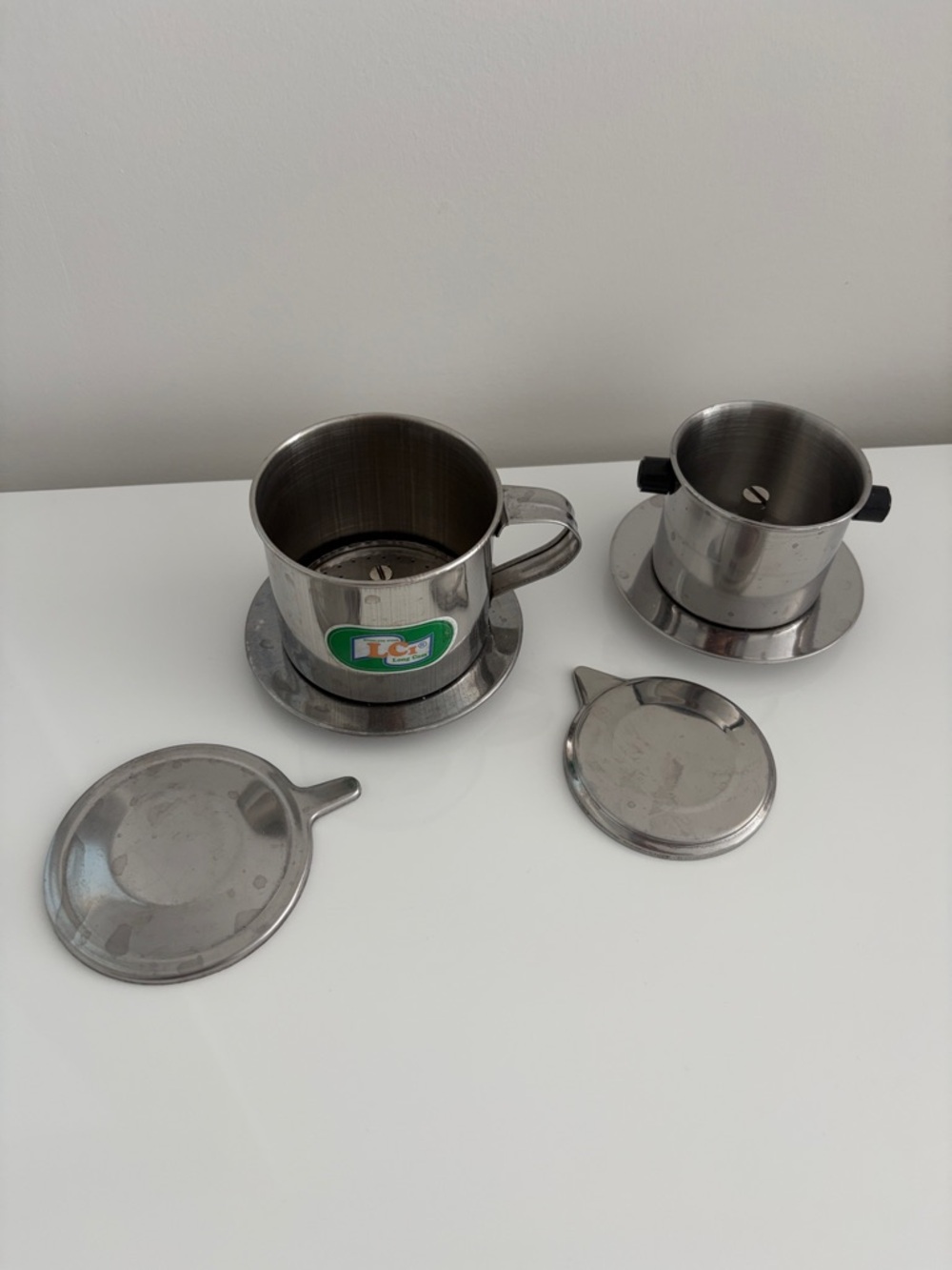 Set of 2 - Stainless Steel Vietnamese Coffee dripper